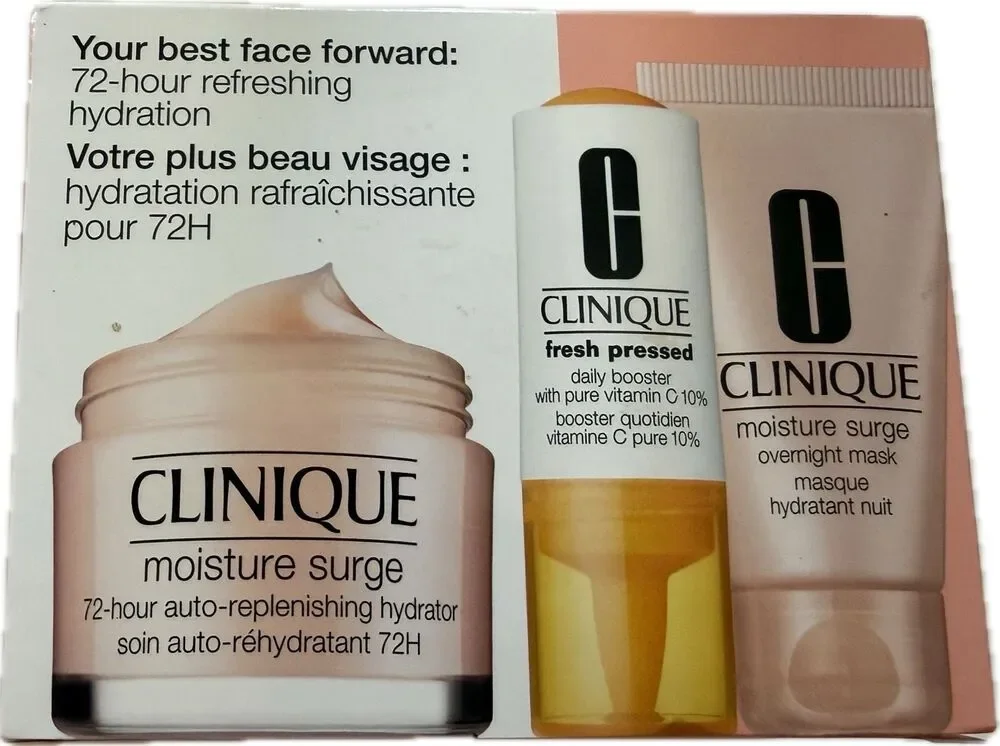 Clinique Box Sets CLINIQUE MOISTURE SURGE 72-HOUR HYDRATOR+FRESH PRESSED VITAMIN